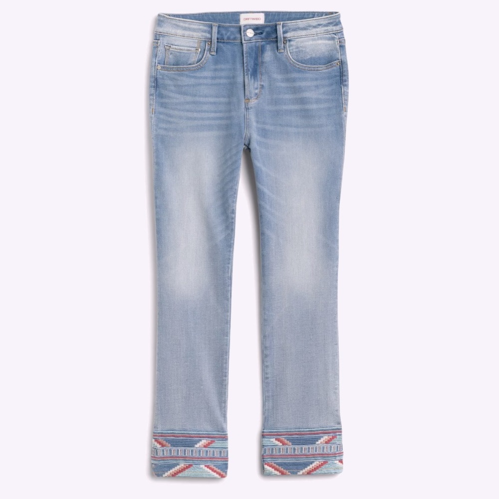 DRIFTWOOD
Colette Embroidered Straight Jean